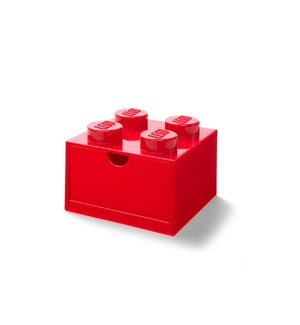 LEGO - 4 KNOBS DESK DRAWER BRIGHT RED (6) ML